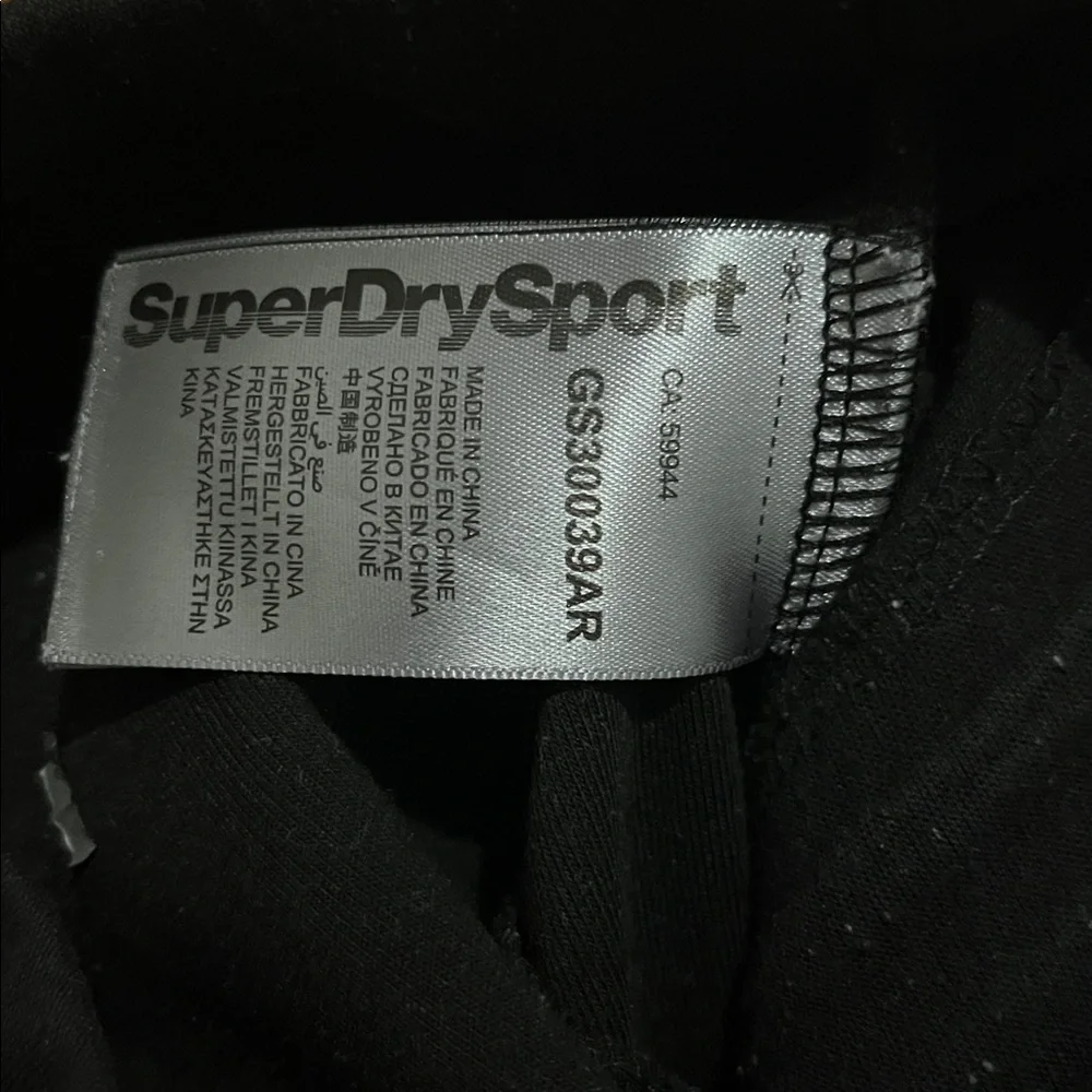 Superdry Black Joggers - Picture 5 of 6